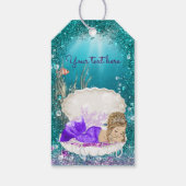 Schattige blonde zeemeermin cadeau Labels Cadeaulabel (Achterkant)