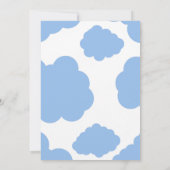 Schattige Blue Airplane Boys vijfde verjaardag Kaart (Achterkant)