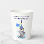 Schattige Blue Boy Zee Otter Verjaardagsfeest Papieren Bekers (Voorkant)