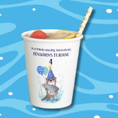 Schattige Blue Boy Zee Otter Verjaardagsfeest Papieren Bekers