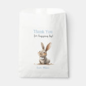 Schattige Blue Bunny Birthday Bedankt Favor Tassen Bedankzakje (Voorkant)