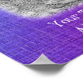 Schattige Blue Cat Lijst Creëer Uw eigen foto Poster (Hoek)