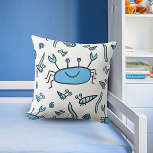 Schattige Blue Crab Zee Animals Pattern Boy Kussen
