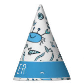 Schattige Blue Crab Zee Animals Pattern Boy Verjaa Feesthoedjes (Rechts)