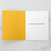 Schattige Blue Dinosaur Balloon Boy verjaardagsfee Kaart (Binnen)