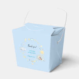 Schattige Blue Dreamy Baby Shower Bedankdoosjes