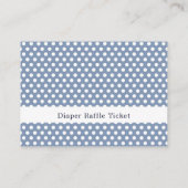 Schattige Blue Elephant Shower Luier Raffle Ticket Informatiekaartje (Achterkant)
