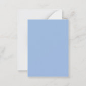 Schattige Blue Feet Baby Jongensdouche Dank je Notitiekaartje (Achterkant)