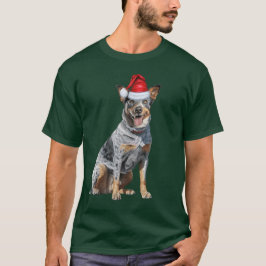 Schattige Blue Heeler-hond liefhebber grappig kers T-shirt