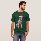 Schattige Blue Heeler Hondenliefhebber Funny Chris T-shirt (Voorkant volledig)