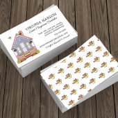 Schattige Blue House zorgverlener Visitekaartje