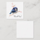 Schattige Blue Jay Bird bedankbriefje Notitiekaartje (Voorkant / Achterkant)