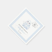 Schattige Blue Little Boo Ghost Bow Baby Boy Showe Servet (Hoek)