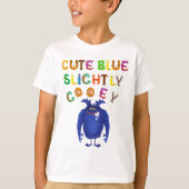 Schattige Blue Monster Kinder T-shirt (Voorkant)