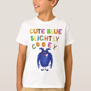 Schattige Blue Monster Kinder T-shirt