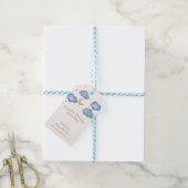 Schattige Blue Moon Stars Twinkle Twinkle Baby sho Cadeaulabel (Met Touw)