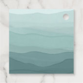 Schattige Blue Oh Boy Bird Nest Baby shower Bedankjes Labels (Achterkant)