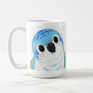 Schattige Blue Parrot Keramische Mok