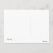 Schattige Blue Robot Briefkaart (Achterkant)