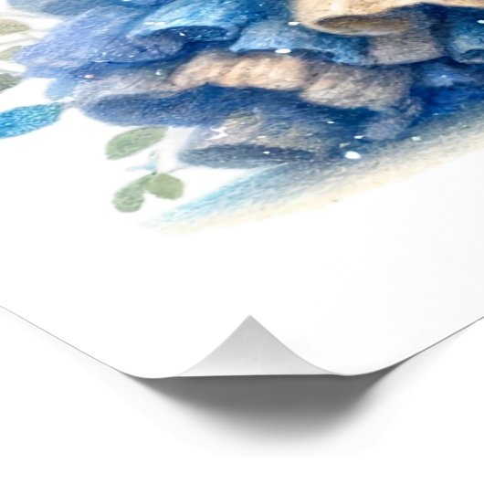 Schattige Bluebell Fairy Poster (Hoek)