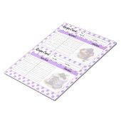 Schattige Blueberry Recept Kaart Notitieblok (Schuin)