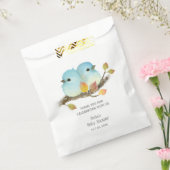 Schattige Bluebirds Bird Baby shower Bedankzakje (Gezegeld)