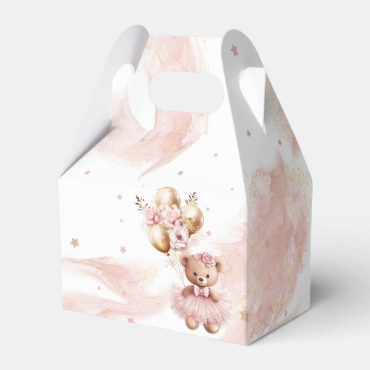 Schattige Blush Beer Balloon Barly Wachten Baby sh Bedankdoosjes (Achterkant)