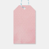 Schattige Blush Floral Woodland Forest Baby shower Cadeaulabel (Achterkant)