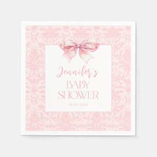Schattige Blush Pink Bow Ribbon Sweet Baby Girl Sh Servet