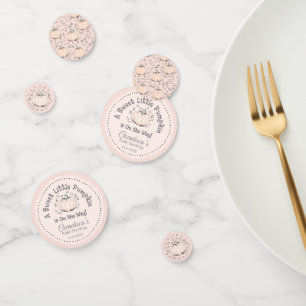 Schattige Blush Pink Little Pumpkin Baby shower Confetti
