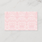 Schattige Blush Roze Bow Baby Meisje Douche Luier  Informatiekaartje (Achterkant)