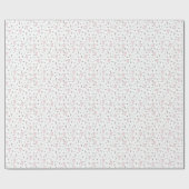 Schattige Blush Roze en Wit Minimalistisch Hartpat Cadeaupapier (Vlak)