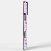 Schattige Blush Roze Notenkraker Kerstpatroon Case-Mate iPhone Case (Achterkant / Rechts)