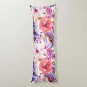 Schattige BO-HO Chic Floral Design Lichaamskussen (Achterkant (Verticaal))