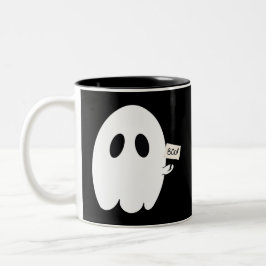 Schattige Boe! Ghostie Tweekleurige Koffiemok