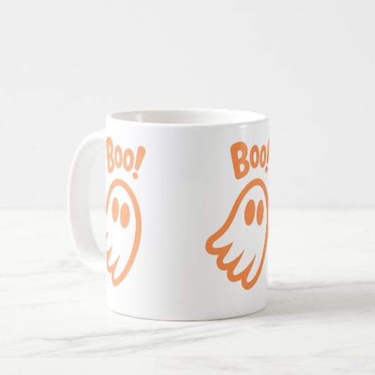 Schattige Boe! - Halloween ontwerp Koffiemok (Voorkant links)