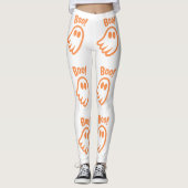 Schattige Boe! - Halloween ontwerp Leggings (Voorkant)