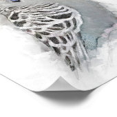 Schattige boedgie met een bloemkroon kroonportret poster (Hoek)