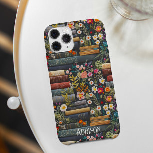 Schattige  Boek en Wildflower iPhone 15 Pro Max Hoesje
