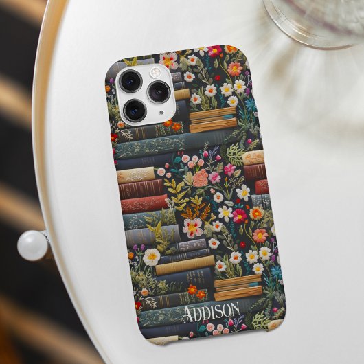 Schattige Boek en Wildflower Case-Mate iPhone Case