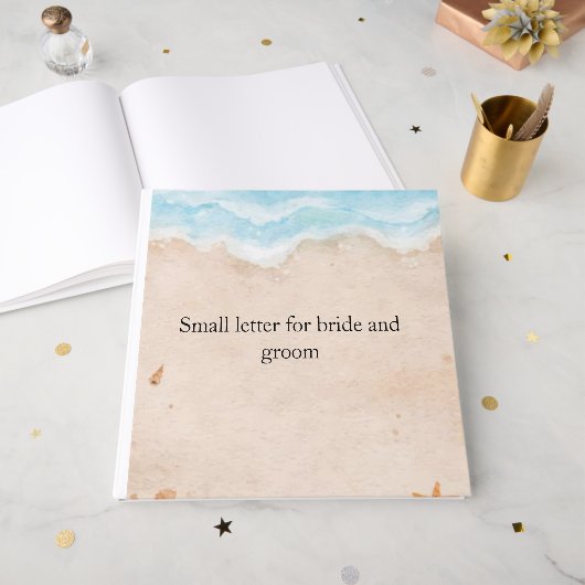 Schattige boek voor een bruiloft gebruikt om klein (Voorkant open)