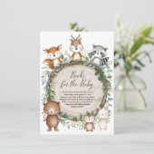 Schattige boeken over bosdieren voor baby's met ee informatiekaartje (Staand voorkant)