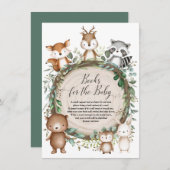 Schattige boeken over bosdieren voor baby's met ee informatiekaartje (Voorkant / Achterkant)