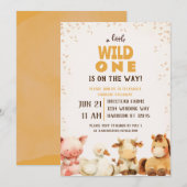 Schattige Boerderij Animal Barnyard Baby shower Kaart (Voorkant / Achterkant)