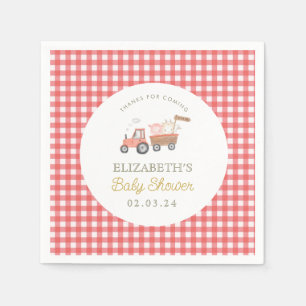 Schattige Boerderij Animal Barnyard Baby shower Servet