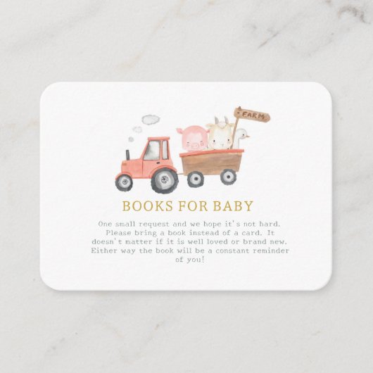 Schattige Boerderij Animal Barnyard Boeken voor ba Informatiekaartje (Voorkant)