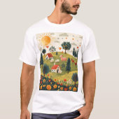 Schattige Boerderij Animal Design Tshirt Mannen Vr (Voorkant)