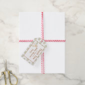 Schattige Boerderij Barn Baby shower Cadeaulabel (Met Touw)
