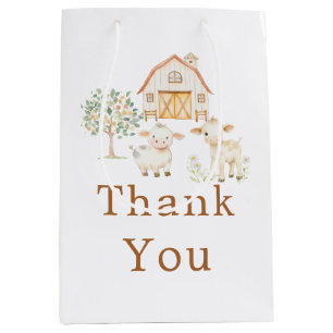 Schattige Boerderij Barn Baby shower Medium Cadeauzakje
