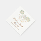 Schattige Boerderij Barn Baby shower Servet (Hoek)